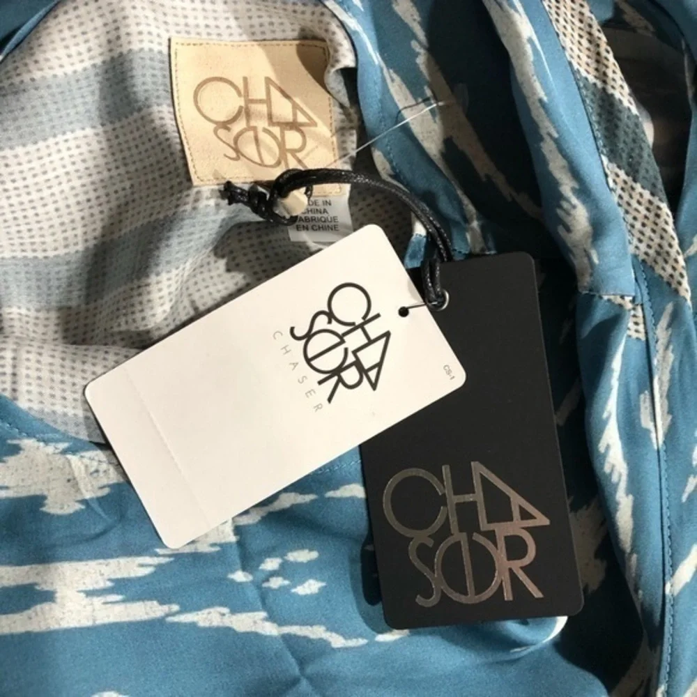 Chaser silky ikat cropped Jumpsuit romper medium - Picture 7 of 8